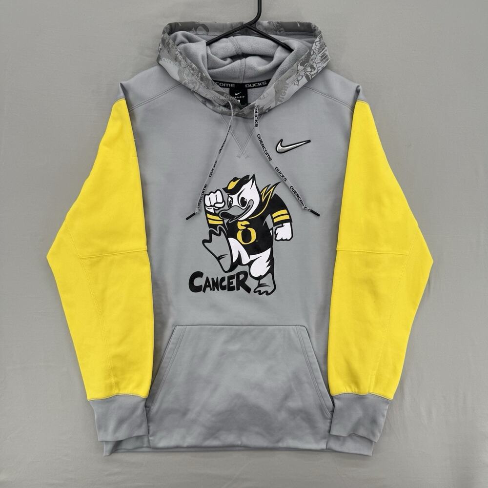 Nike Oregon Ducks Stomp Out Cancer Hoodie Mens Large Doernbecher Football